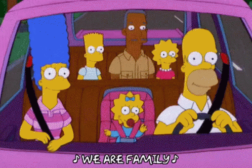The Simpsons We Are Family GIF