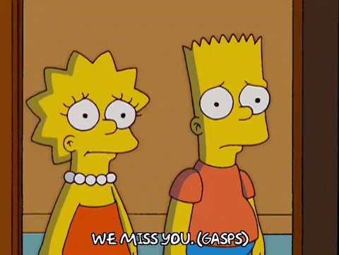 The Simpsons We Miss You GIF
