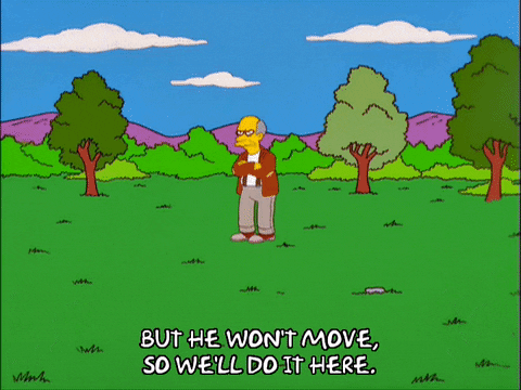 The Simpsons Won't He Do It Move GIF