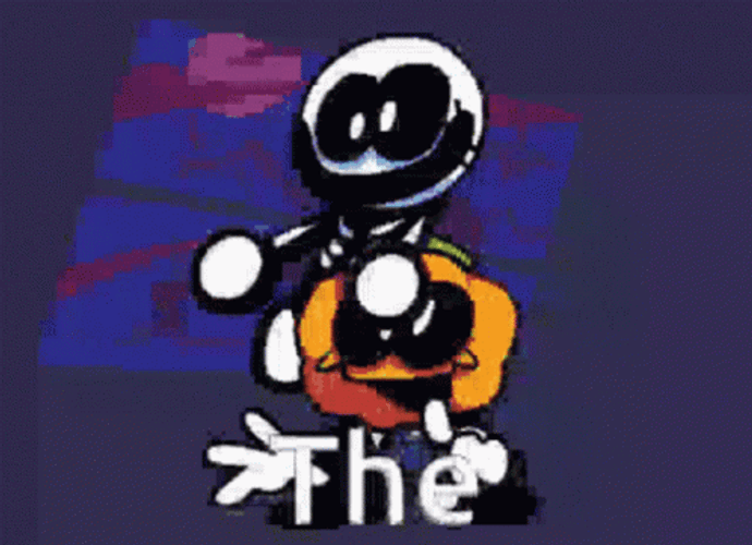 The Spooky Month Dance Of Hollow And Pumpkin GIF