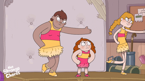The Strange Chores Characters Bad Dancing GIF