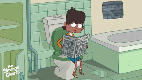 The Strange Chores Charlie Caught In Bathroom GIF