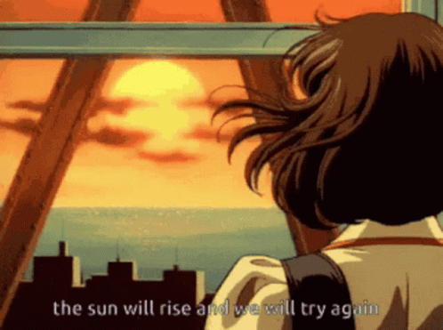 The Sun Will Rise Anime Aesthetic GIF