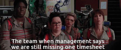 The Team When Missing A Timecard GIF