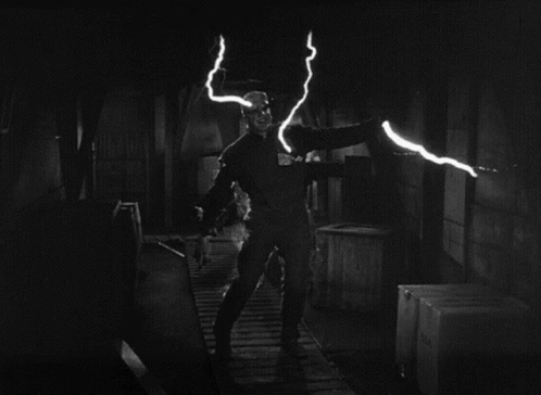 The Thing Man Electrocuted GIF