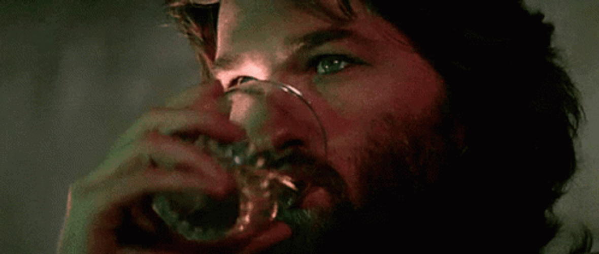 The Thing Macready Having A Drink GIF