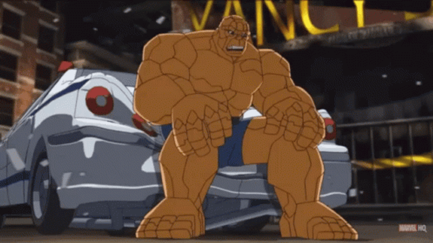 The Thing Sitting On Car GIF