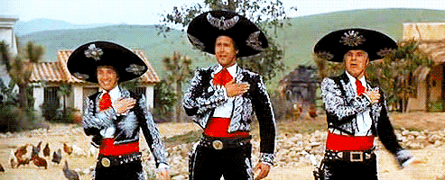 The Three Amigos Dancing In Sync GIF