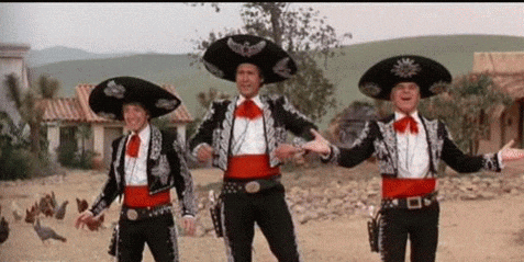 The Three Amigos Performance GIF