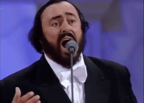 The Three Tenors Luciano Pavarotti Italian Singer GIF