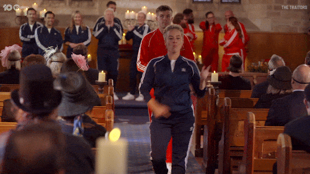 The Traitors Speed Walking GIF