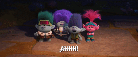 The Trolls Ahhh Expression GIF