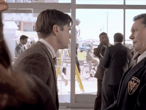 The Truman Show Truman Burbank Got Caught GIF