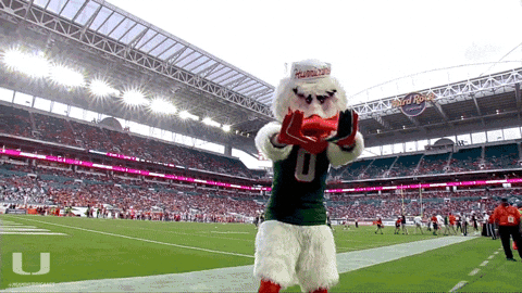 The U Mascot GIF