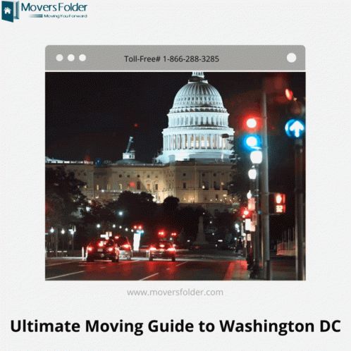 The Ultimate Moving Guide To Washington Dc Is Displayed GIF