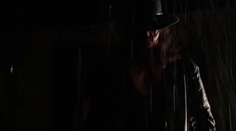 The Undertaker In The Rain GIF