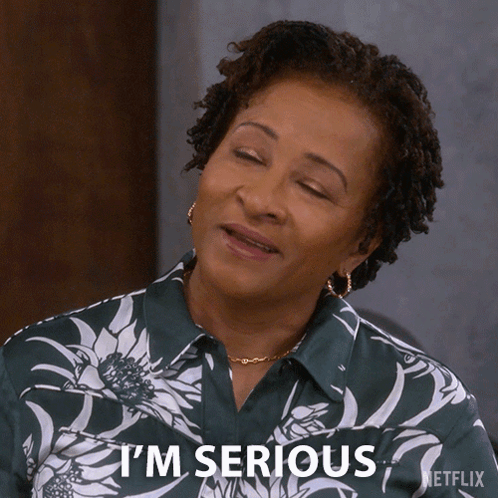 The Upshaws Lucretia Turner Im Serious GIF