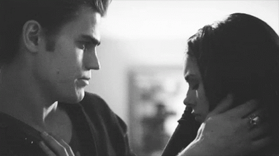 The Vampire Diaries Paul And Nina Forehead Kiss GIF