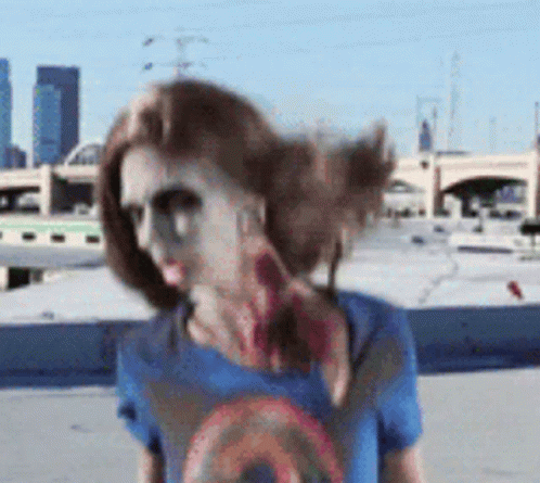 The Walking Dead Funny Zombie Jumping GIF