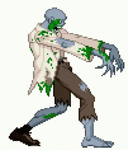 The Walking Dead Zombie Cartoon GIF