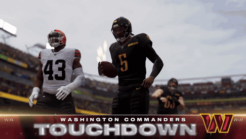 The Washington Commanders Are Playing The Washington Redskins In A Touchdown GIF