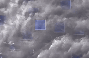 The Weather Channel Is Displayed On A Cloudy Background GIF