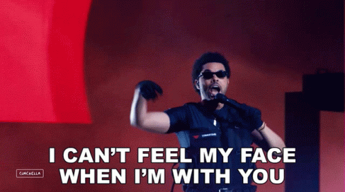 The Weekend Can't Feel My Face GIF