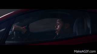 The Weeknd Car Speed GIF