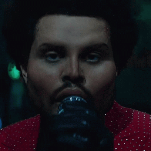 The Weeknd Face Transformation GIF
