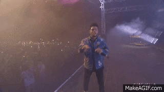 The Weeknd On Stage GIF