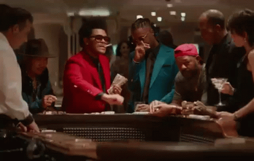 The Weeknd Run It Up Rolling Dice GIF