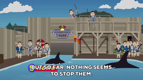 The Whale Attack GIF