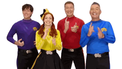 The Wiggles Posing for Photo