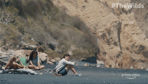 The Wilds Characters Cast Away On Remote Island GIF