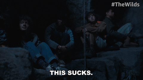 The Wilds Guys In Cave Cast Away GIF
