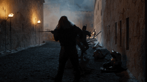 The Witcher Geralt Of Rivia Amazing Sword Fighting GIF