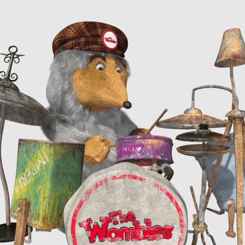 The Wombles Rimshot GIF