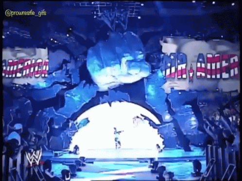 The Word America Is On A Blue Sign GIF