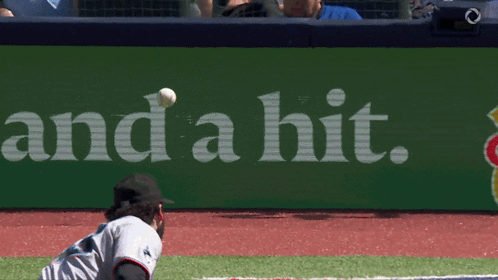 The Word And A Hit Is On A Green Sign GIF