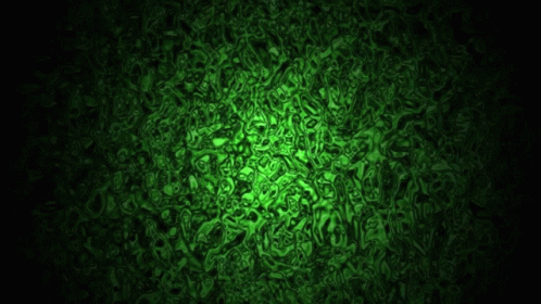 The Word Black-U Is Written In Green On A Black Background GIF