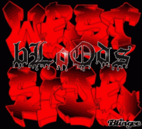 The Word Bloods Is Written In White Letters On A Black Background GIF