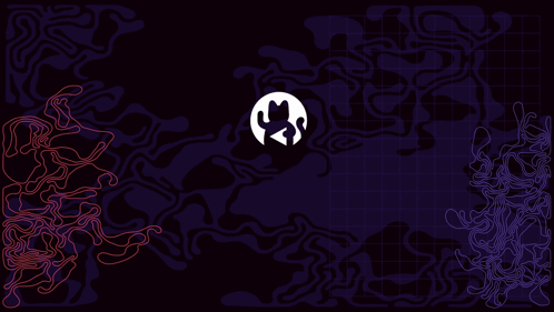 The Word Break Is On A Dark Background With Swirls GIF