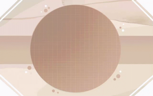The Word Kitty Is Written In A Circle On A Beige Background GIF