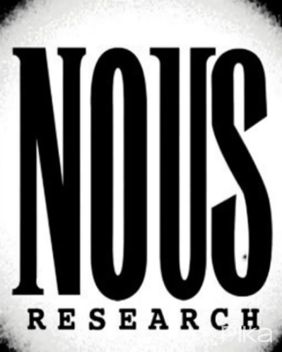 The Word Nous Is On A White Background GIF