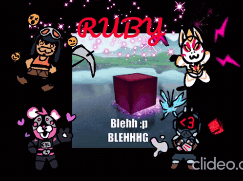 The Word Ruby That Is On A Screen GIF