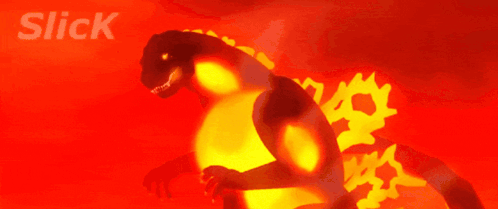 The Word Slick Is On The Orange Background GIF