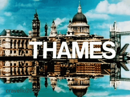 The Word Thames Is On A Picture Of A City Skyline GIF