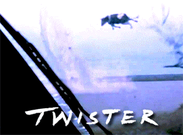 The Word Twister Is On A Blue Background With A Picture Of A Horse GIF