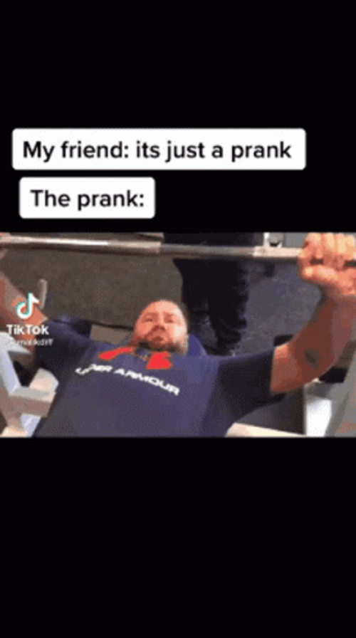 The Work Out Prank Fail GIF