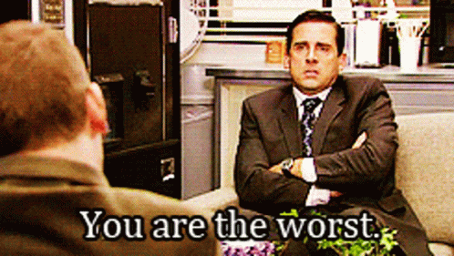 Steve Carell You Are The Worst GIF